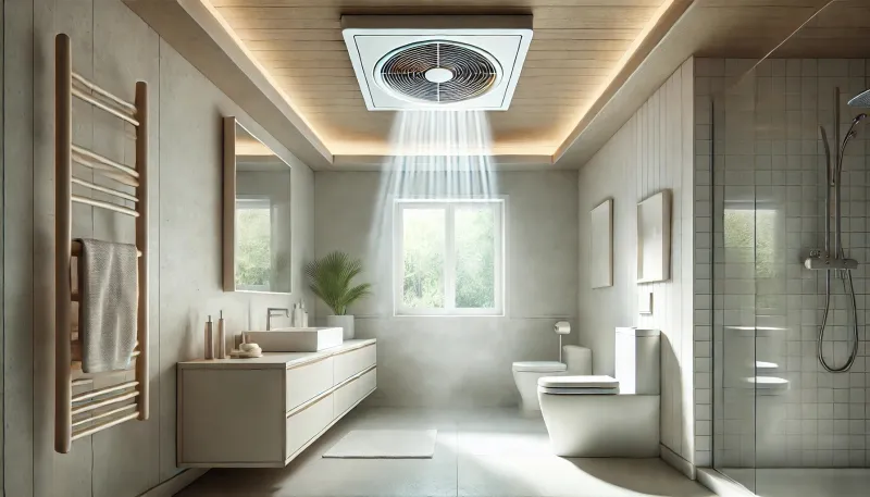 well-ventilated bathroom
