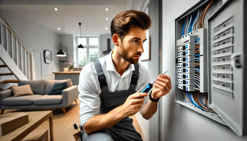 electrician near fuse box