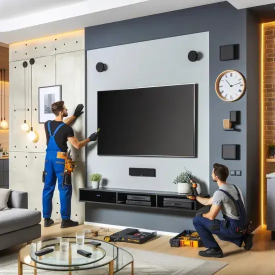 IKEA BESTA TV unit assembly and TV mounting in London