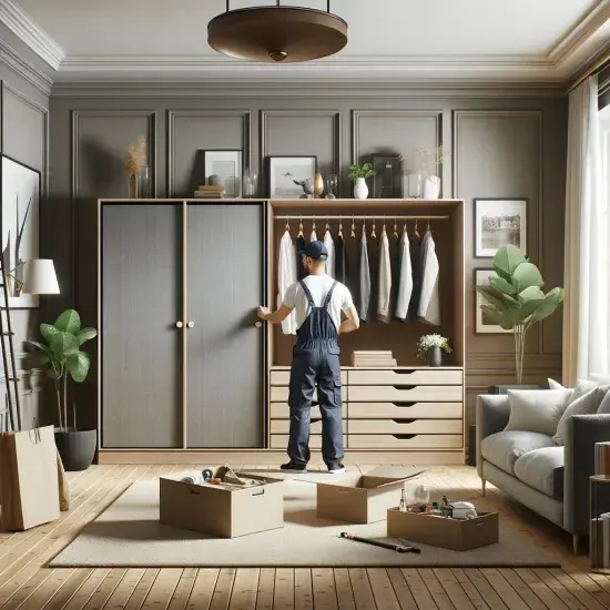 IKEA KLEPPSTAD wardrobe assembly in London