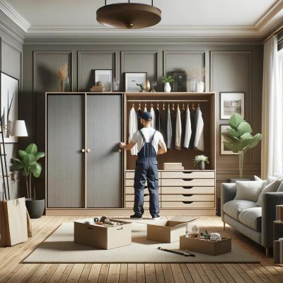 IKEA KLEPPSTAD wardrobe assembly in London